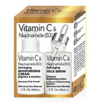 ANTI-AGING VITAMIN C & NIACINAMIDES (B3) MOISTURIZING CREAM AND SERUM