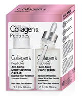 ANTI-AGING COLLAGEN & PEPTIDES MOISTURIZING CREAM AND SERUM SET