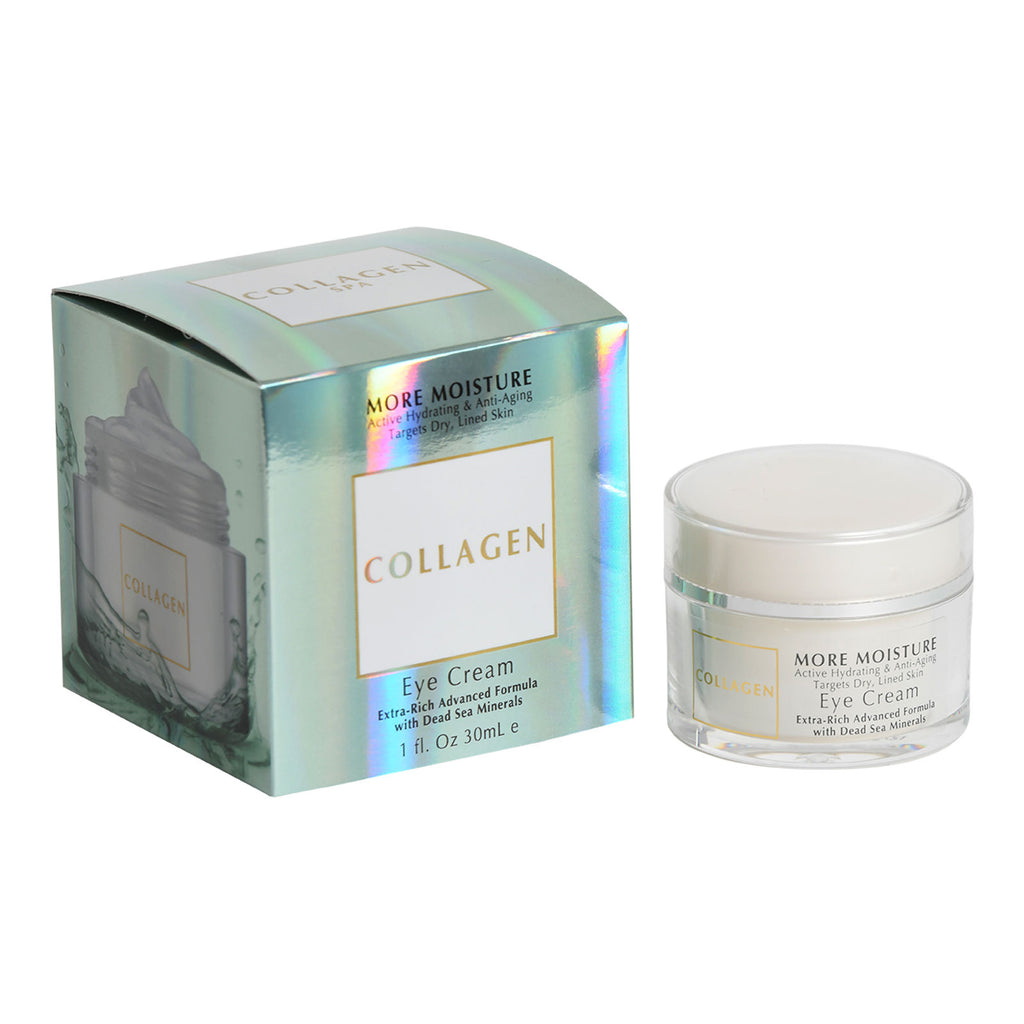 Collagen More Moisture Active Hydrating & Anti-Aging Targets Dry, Lined Skin Eye Cream Extra-Rich Advanced Formula  with Dead Sea Minerals