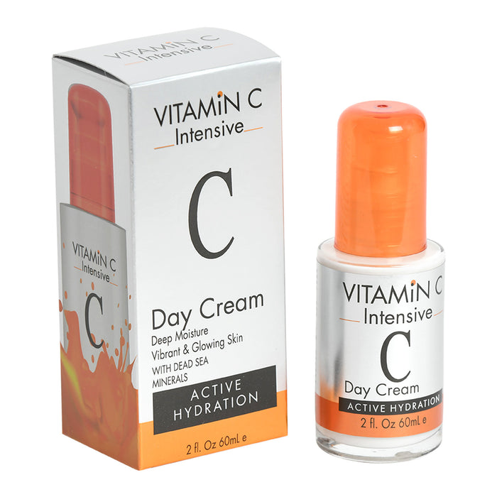 VITAMiN C Intensive  Day Cream Deep Moisture  Vibrant & Glowing Skin WITH DEAD SEA MINERALS ACTIVE HYDRATION