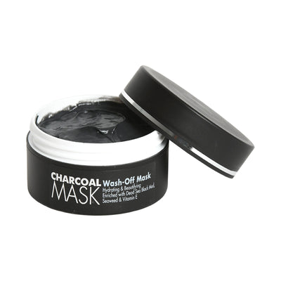 Charcoal Mask Wash-Off Mask Hydrating & Beautifying Enriched with Dead Sea Black Mud,  Seaweed & Vitamin E Suits All Skin Types