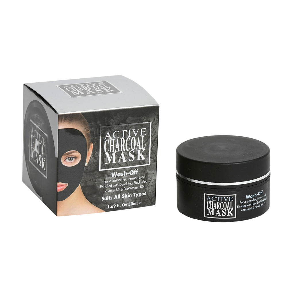 Active  Charcoal Mask Wash-Off For A Smoother, Firmer Look Enriched With Dead Sea Black Mud,  Vitamin B3 & Pro-Vitamin B5 Suits All Skin Types