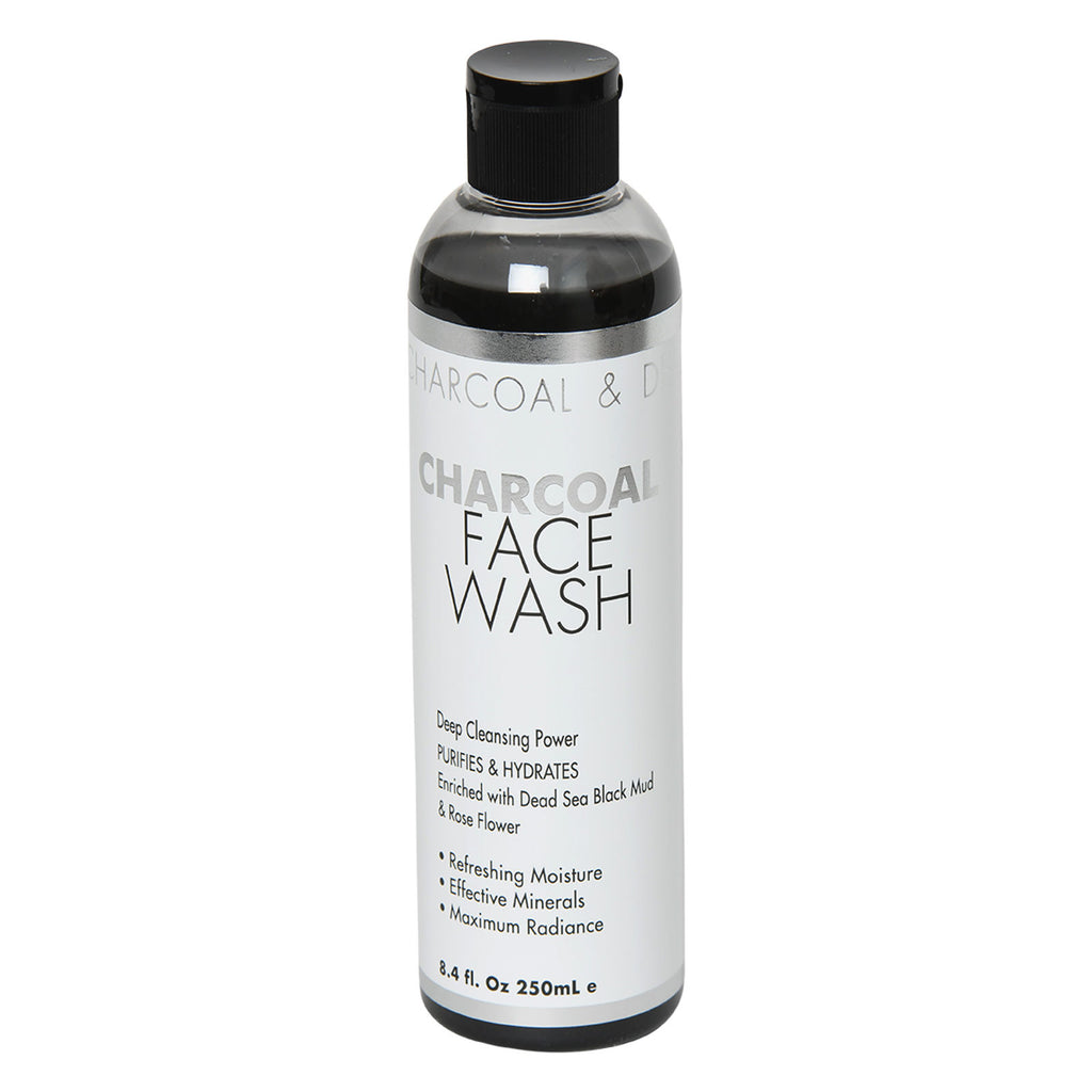 Charcoal & Dead Sea Minerals Face Wash   Deep Cleansing Power Purifies & Hydrates Enriched With Dead Sea Black Mud  & Rose Flower