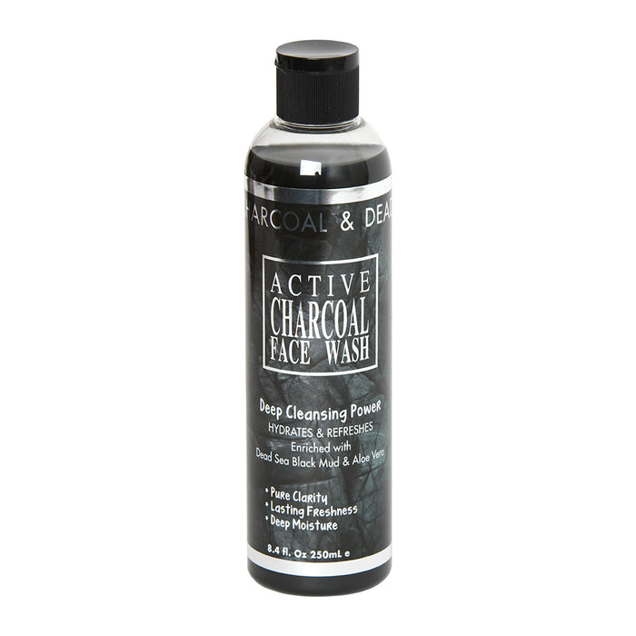 Active  Charcoal Face Wash Deep Cleansing Power Hydrates & Refreshes Enriched with  Dead Sea Black Mud & Aloe Vera