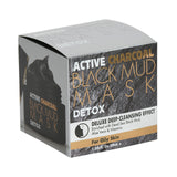 Black Mud Mask Detox Deluxe Deep-Cleansing Effect Enriched with Dead Sea Black Mud, Aloe Vera & Vitamins For Oily Skin